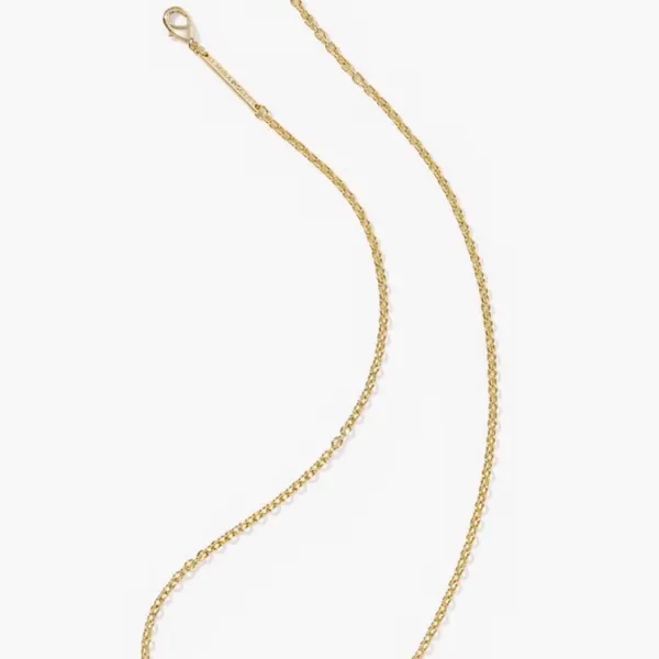 Kendra Scott Gold and Pink Short Pendant Necklace New - Image 5