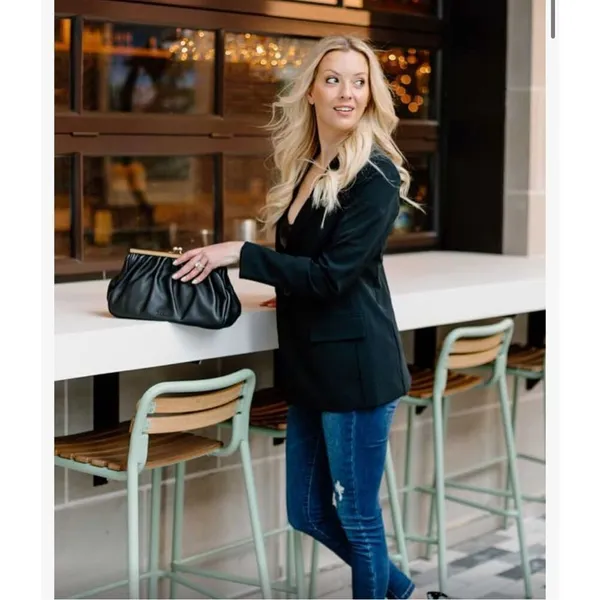 New The Drop Blake Long Blazer XS Black - Image 6