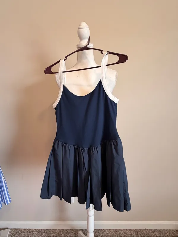 Free People Movement Swing of Things Color block Tennis Dress size large NWOT - Image 13