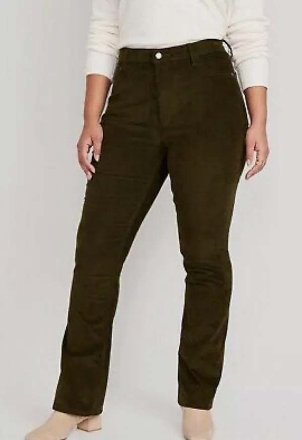 Old Navy New High-Waisted Corduroy Boot-Cut Pants - Image 5