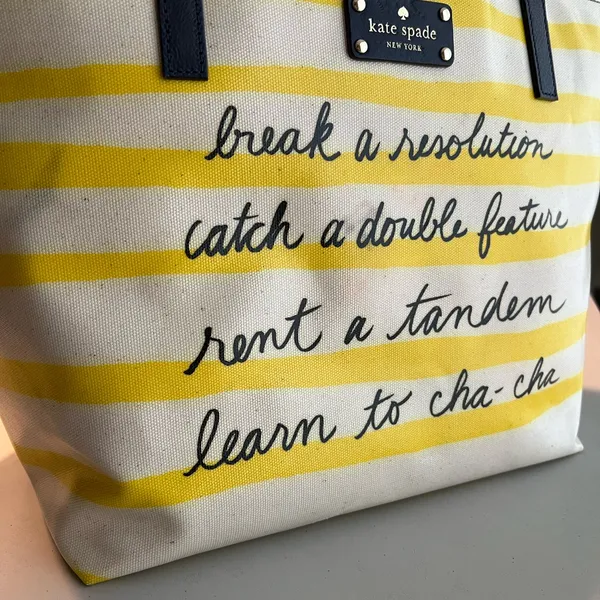 Kate Spade "Break a Resolution" tote bag NWT - Image 13