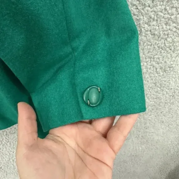 pendleton womens blazer 8 green three button‎ virgin wool career preppy vtg USA - Image 8