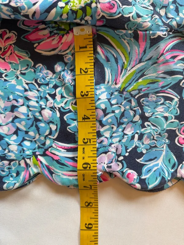 Lilly Pulitzer Buttercup Knit Shorts High Tide Navy Pineapple Paradise Size 12 - Image 9