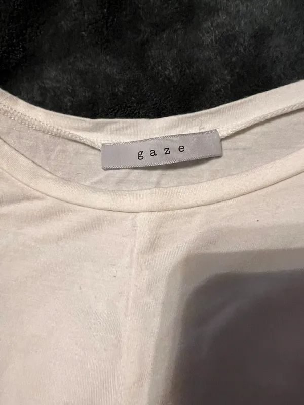 Gaze White Twist Front Crop Top - Image 2