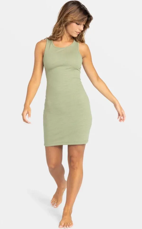 NWT Green Roxy Good Keepsake Mini Dress - Image 3
