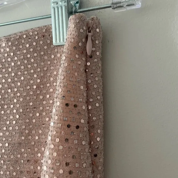 Urban Outfitters Sequin‎ Shimmer Rose Gold Skirt - Image 5