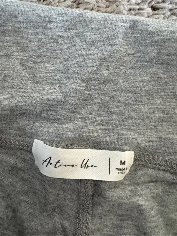 Active USA Light Heather Gray Flare Leggings / B31 - Image 4