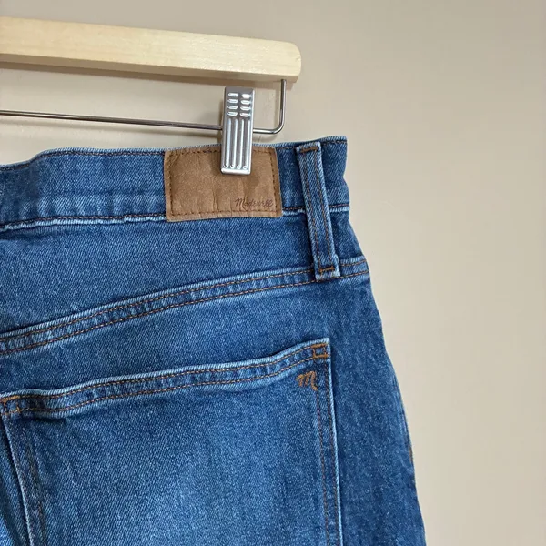 Madewell The Perfect Vintage Straight Jean 31 Blue Womens High Rise Stretch - Image 4