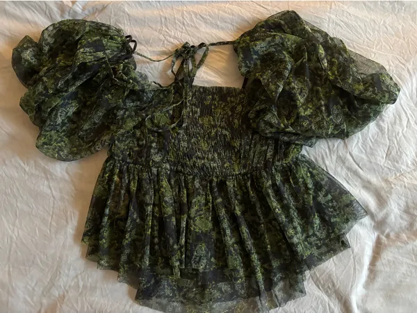 Free People Green Blouse - Image 4