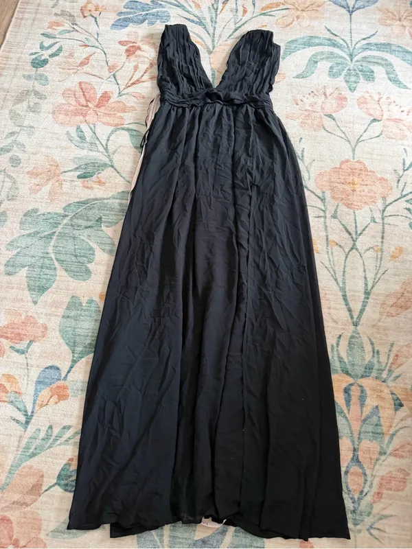 Lulu's Heavenly Hues Black Maxi Dress - Image 5