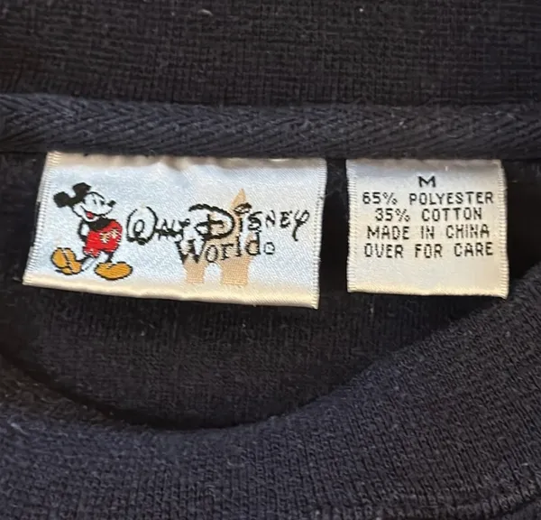 Vintage Walt Disney World "100 Years of Magic Embroidered Sweatshirt Sz M - Image 5