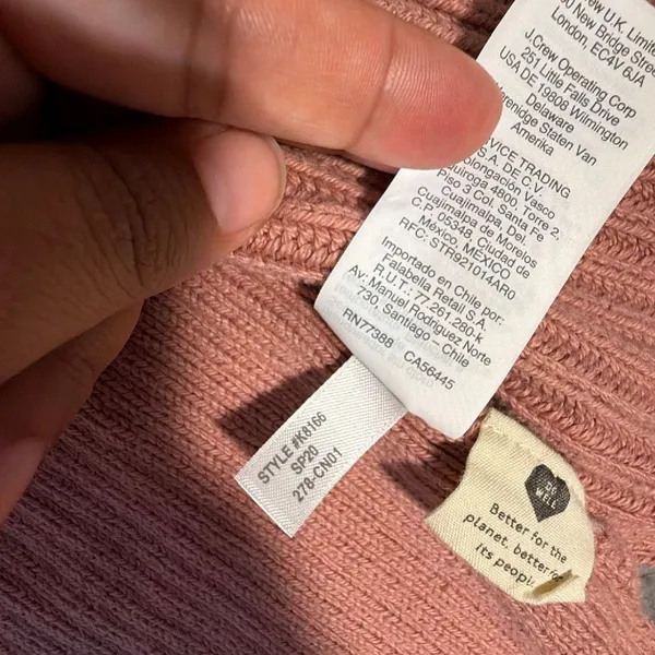 Madewell Dried Petal Pink Nolan Ribbed Open Front Cardigan Medium Cotton Pocket - Image 7