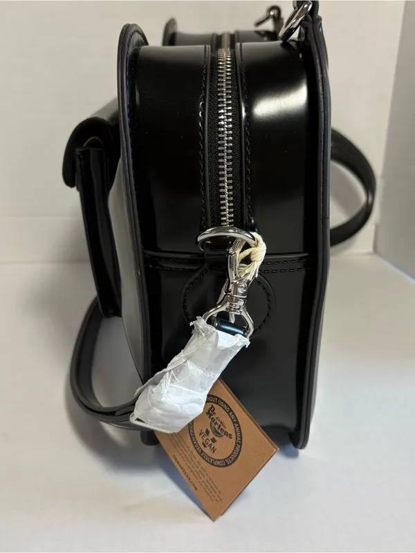Dr. Martens NWT Vegan Bow Bag Black Goth Punk Y2K Backpack Crossbody Grunge - Image 5
