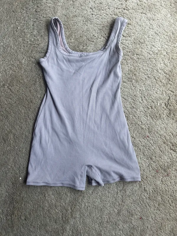Skims Cotton Rib Onesie Bodysuit - Image 3