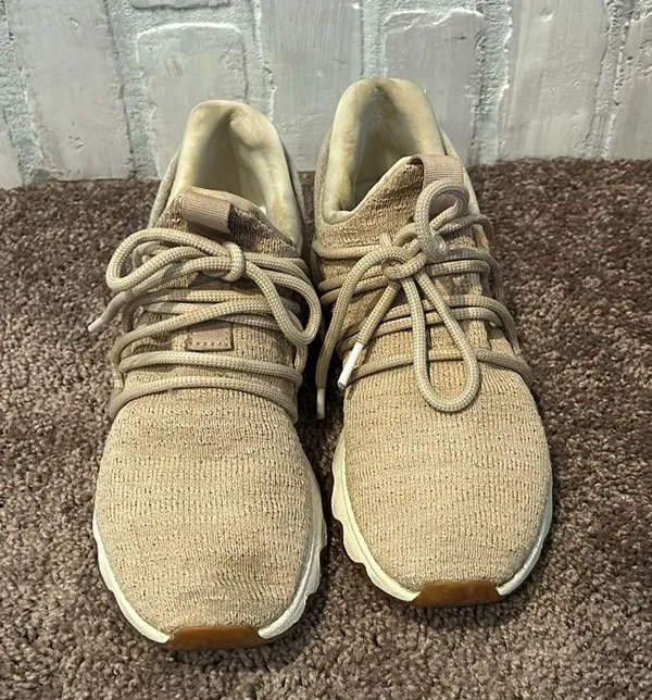 Sorel kinetic lace casual sneakers in tan - Image 7