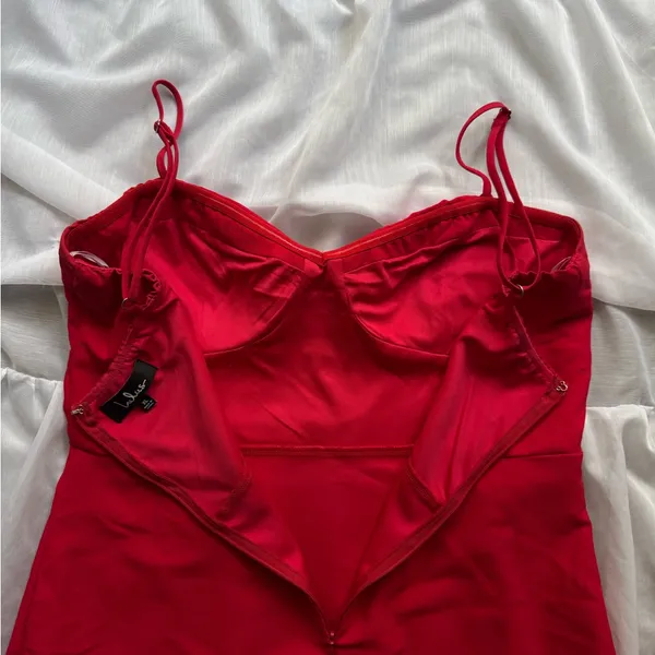 Lulus See You Again Red Bustier Mermaid Maxi Dress - Image 9