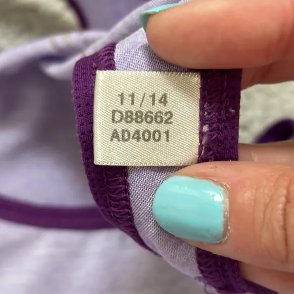 Adidas Climalite Heathered Light Purple Racerback Athletic Tank Top - Image 4