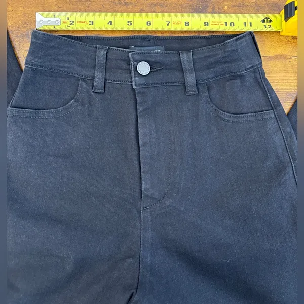 NWT Universal Standard Midnight Black Wide-Leg Jeans High Rise Women's 0 (XS) - Image 6