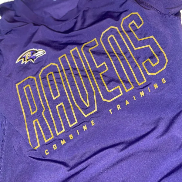 Under Armour Purple Baltimore Ravens Training Tee Size Small NFL Team Apparel - Image 3