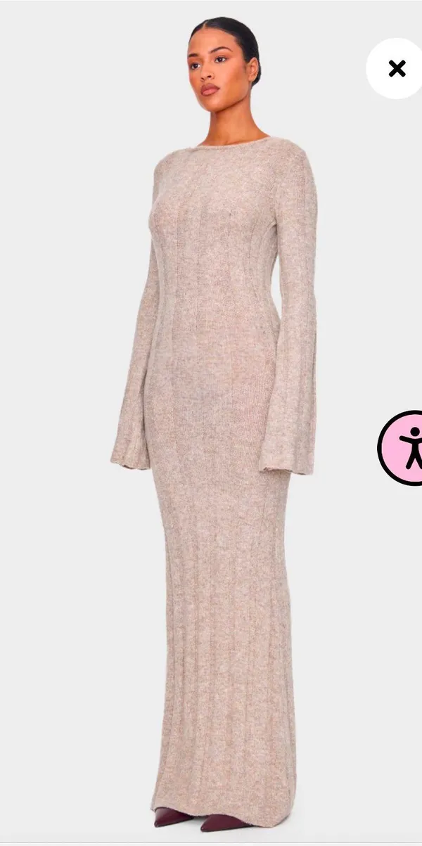Pretty Little Thing Maxi Sweater Dress - Image 3
