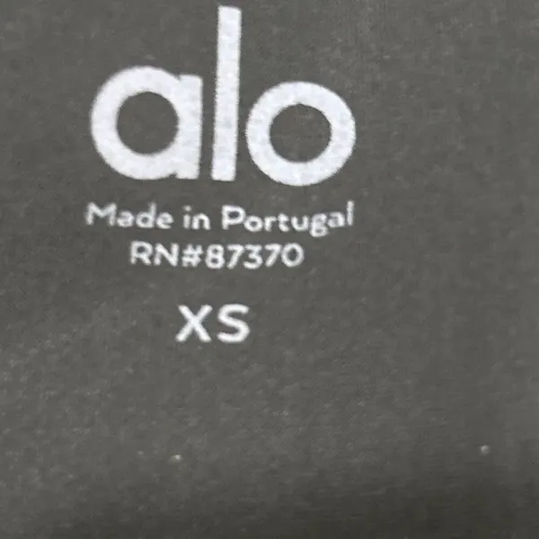 Alo Yoga High Waist Slash Leggings XS Black Cutout Detail - Image 3