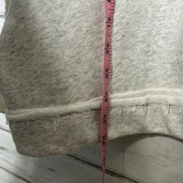 POL Cowl Neck Pullover Cream Gray Oversized Bling Size Small - Image 8