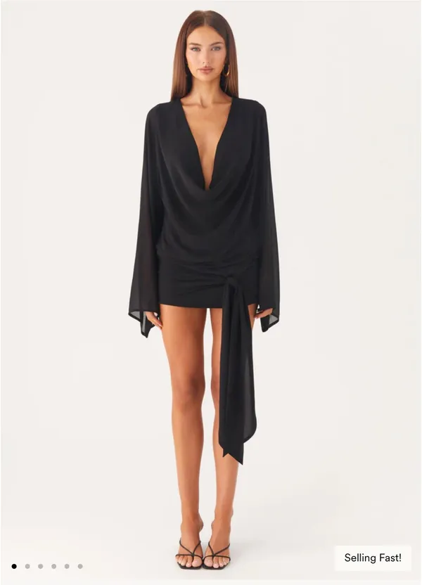 Peppermayo Black Mini Dress - Image 2