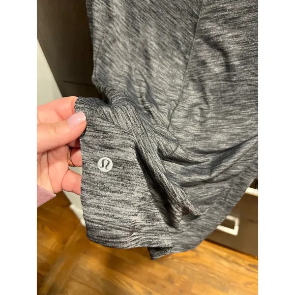 Lululemon Yogi Everyday long-sleeve top in a gray space-dye Pima‎ cotton blend 8 - Image 4