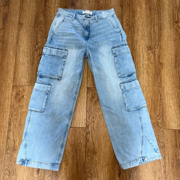 Denim Forum Aritzia The '90s Millie Hi-Rise Cargo Jeans Size‎ 29 Baggy Capsule - Image 2