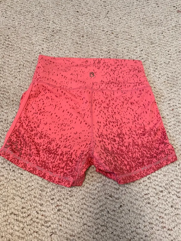 Buffbunny Small Pink Speckled‎ High Rise Athletic Shorts - Image 4