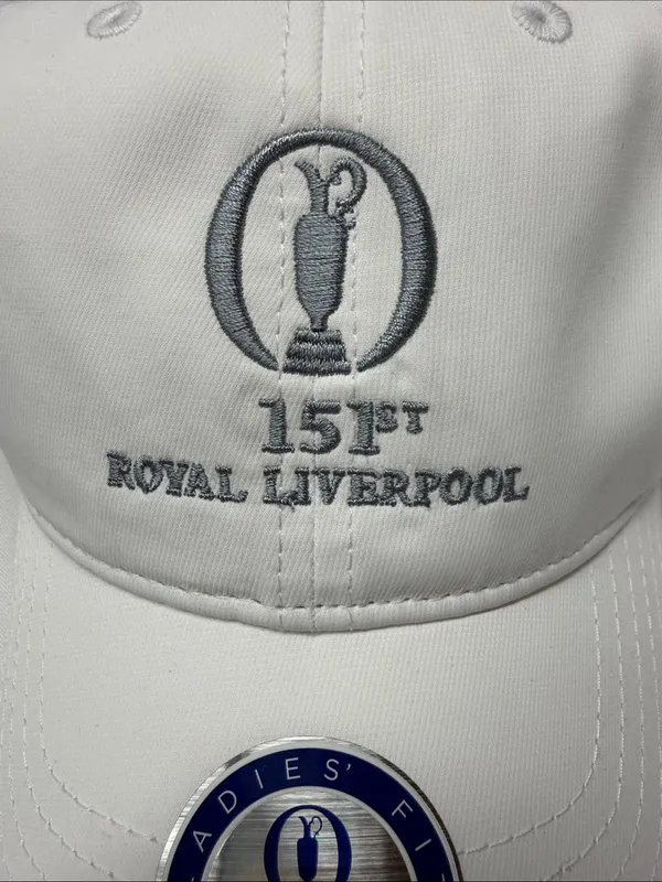 Ahead NWT White The Open Ladies Fit The 151st Royal Liverpool Golf Baseball Cap - Image 2