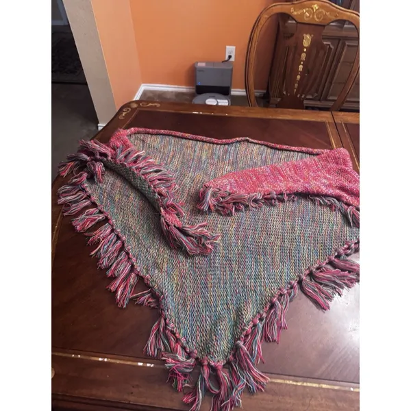 Unbranded Women's Poncho Sweater/ Cape Fringed - Image 2