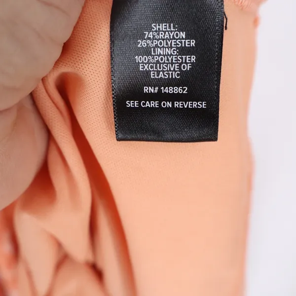 Torrid Peach Floral Smocked Tie Front Maxi Dress Pockets Size 1 Plus Size 1X - Image 4
