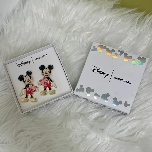 Disney Baublebar Mickey Minnie Love Valentines Day Earrings bundle NIB - Image 9