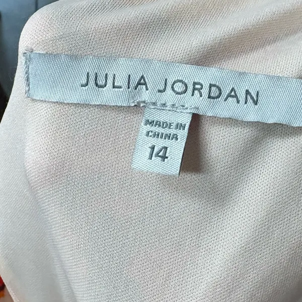 Julia Jordan Pink Floral Cutout Back Midi Dress Size 14‎ - Image 11