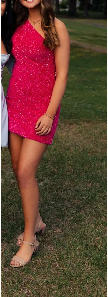 Homecoming Dress Pink Size 6 - Image 3