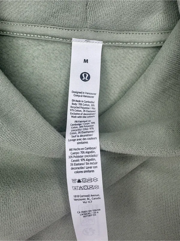 Women's Steady State Oversized Fog Green Athletic Hoodie Sweatshirt Medium NWT - Image 8
