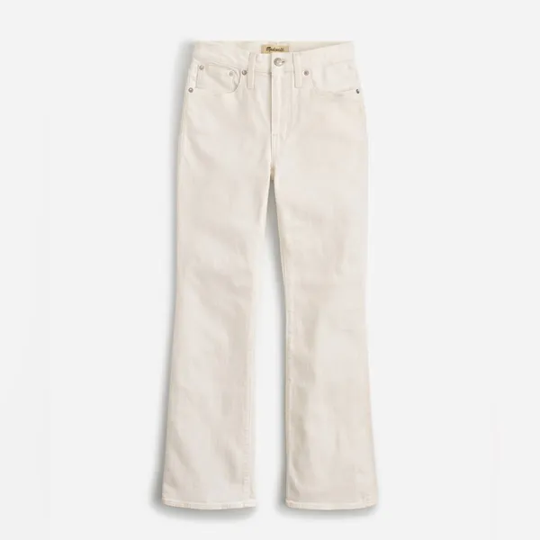 Madewell Mid-rise Kick Out Crop‎ Jeans White 33 - Image 9