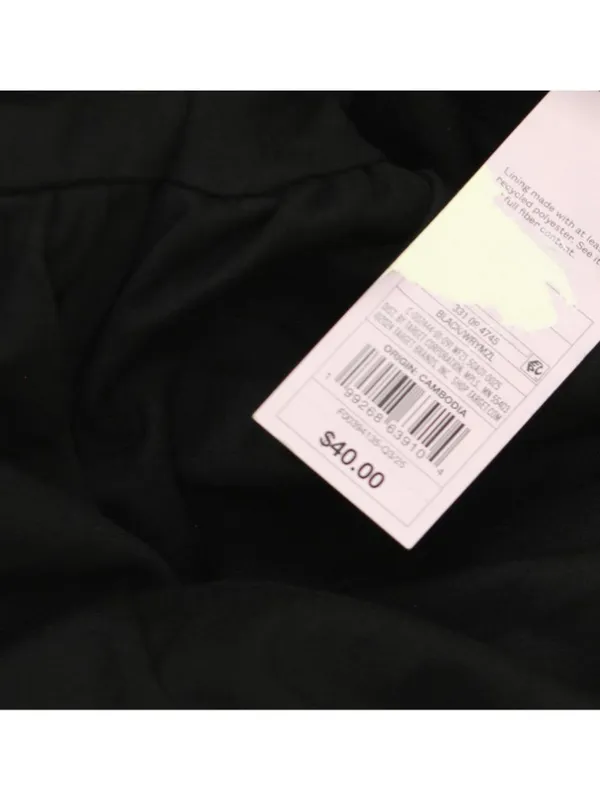 NWT Wild Fable Plunge Bubble Off Shoulder Mini A-Line Dress 94775097 Black M - Image 7