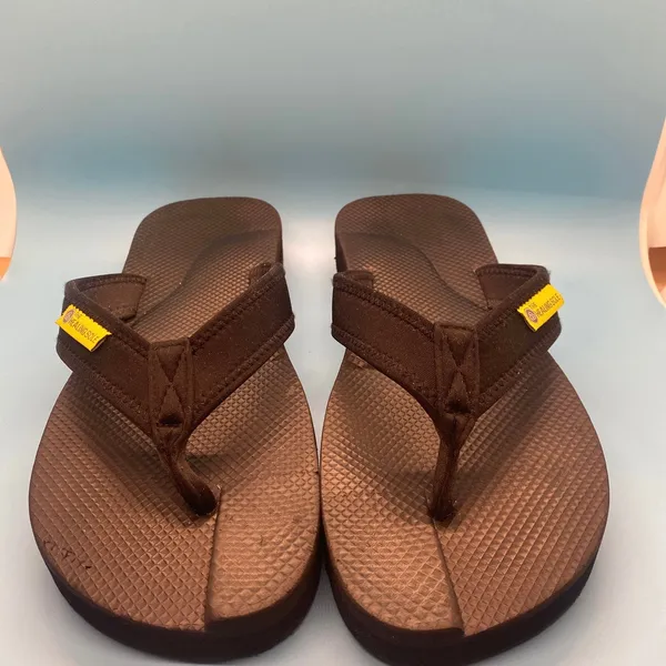 The Healing Sole Orthopedic Flip Flop Sandals Brown Womens 11 Mens 9.5 Recovery - Image 2
