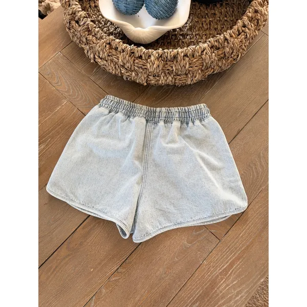 Sézane Kurt Denim Shorts‎ Women Light Blue 36 - Image 5