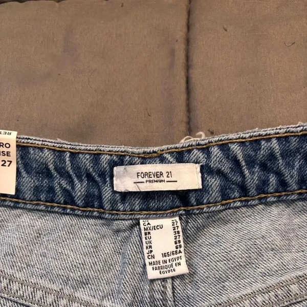 FOREVER 21 Distressed Denim Shorts — Blue | 27 - Image 3