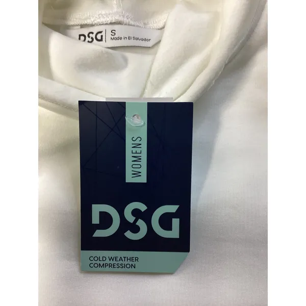 DSG Womens Cold Weather Compression Turtle Neck Pure White DAW23600 Small NWT‎ - Image 3