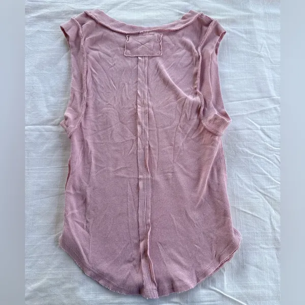 Free People Kate Tee Tank Top Pink Size Small - Image 5