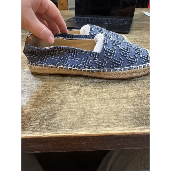 Lauren Ralph Lauren Cameryn Monogram Jacquard Espadrille Slip-On Flat Women‎ - Image 6