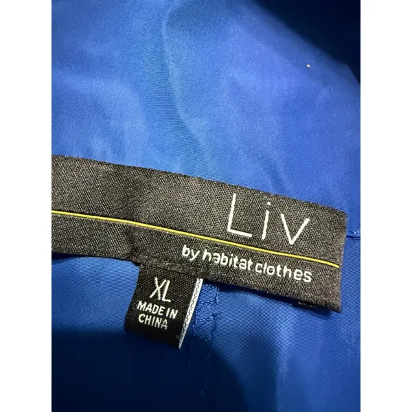 Liv by Habitat Clothes Blue Zip Front Funnel Neck Vest XL 100502‎ - Image 2