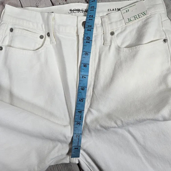 J. Crew Classic straight jean in‎ white 27 NWT - Image 11