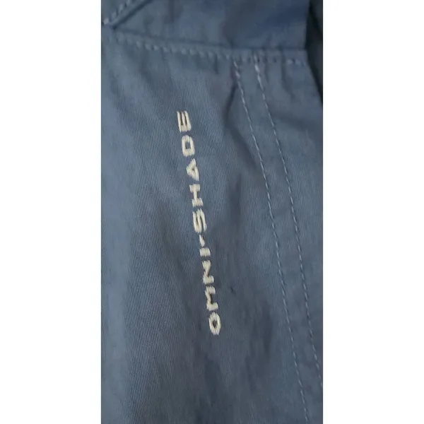 Columbia PFG Omni‎ Shade Women's XL Blue Fishing Shorts Utility Zip Pockets - Image 3