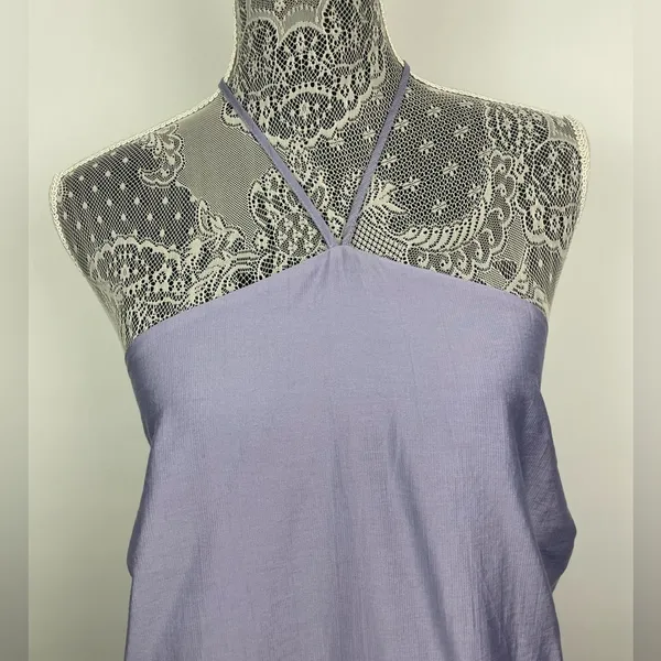 Eloquii Plus Size‎ Heirloom Lilac Y2K Halter Mini Tunic Dress - Image 5