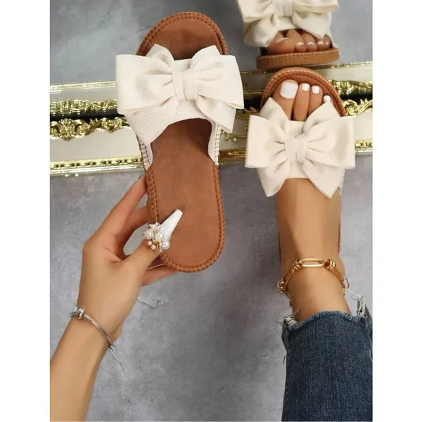 ✨Preppy Flat Slippers✨ Tan Size 8 - Image 2